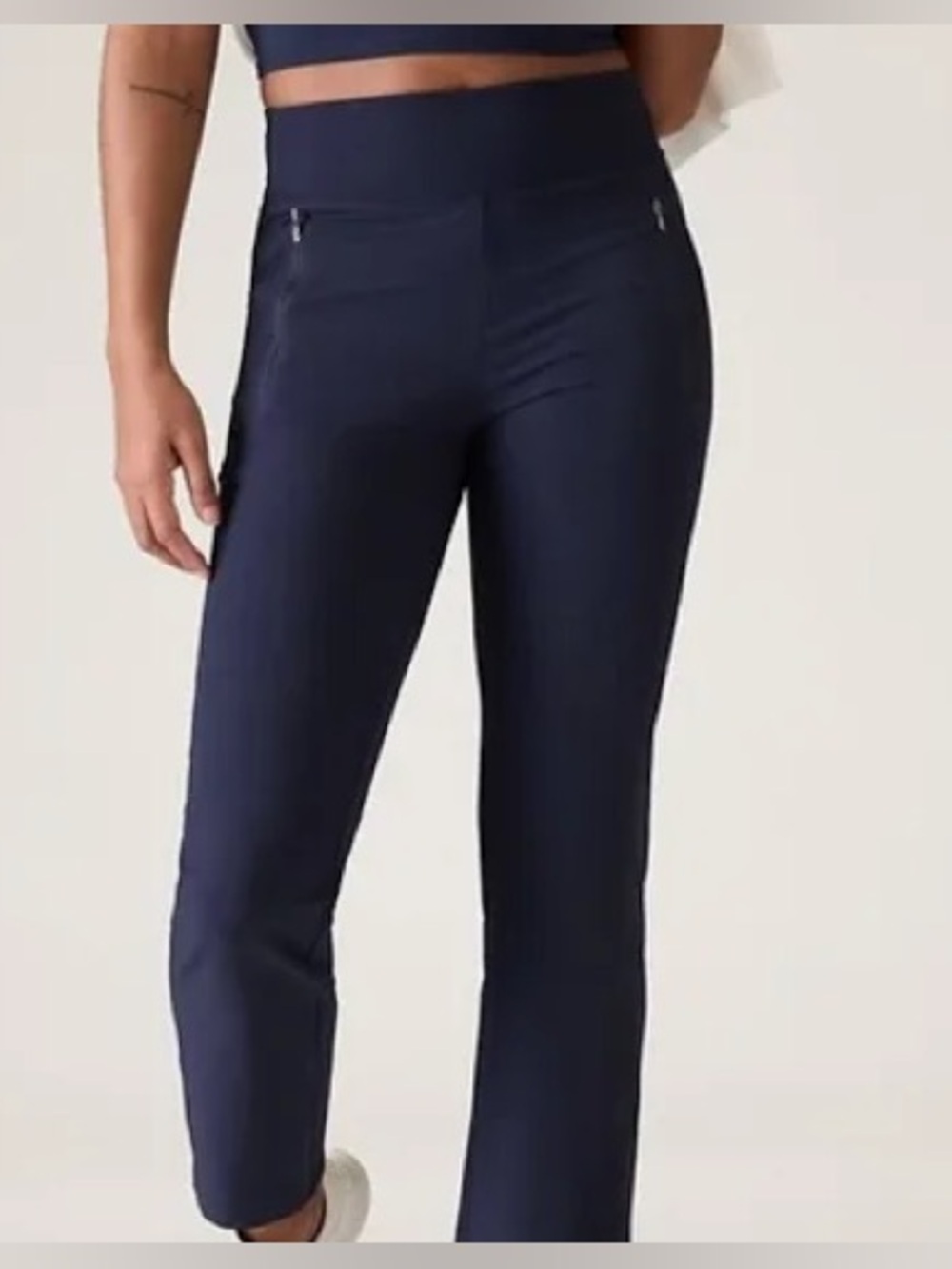 Athleta Fairway Golf Pants Navy Blue 10 Sport Straight Ankle athletic women’s